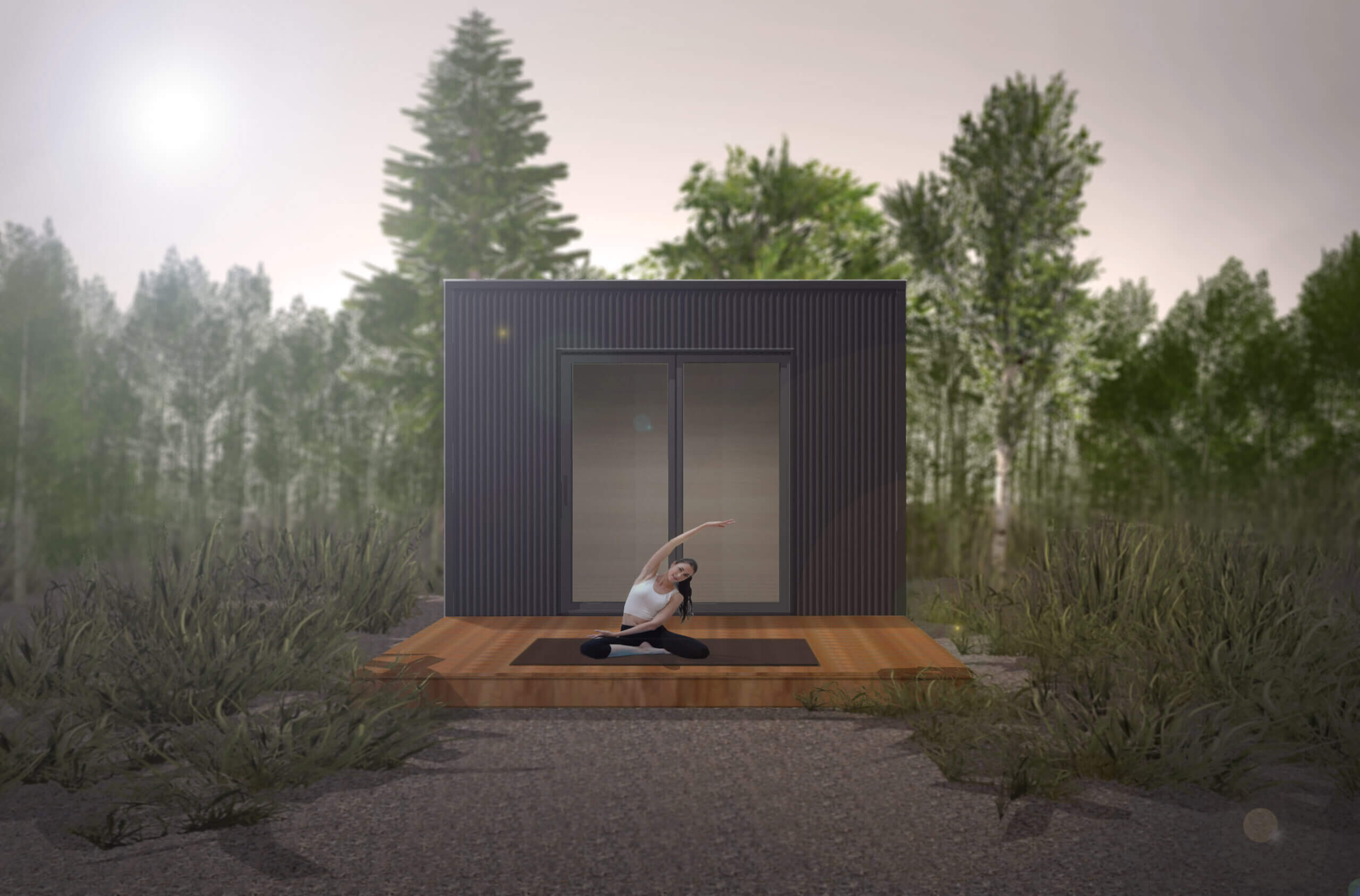 Modele-2 image d'un studio de jardin construit par Studios Zen